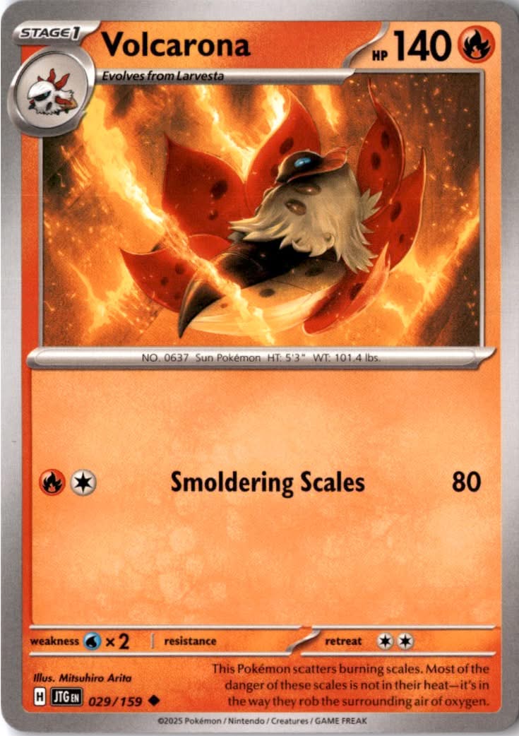 Volcarona #029/159 - Journey Together - Pokemon - Uncommon - Near Mint