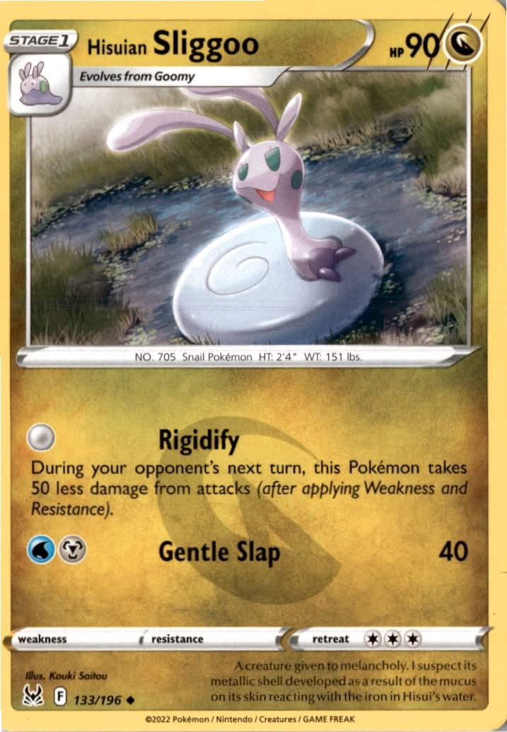 Hisuian Sliggoo #133/196 - Lost Origin - Pokemon - Uncommon - Near Mint
