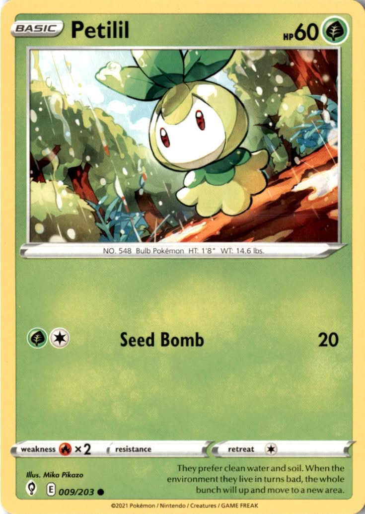 Petilil #9/203 - Evolving Skies - Pokemon - Common - Near Mint