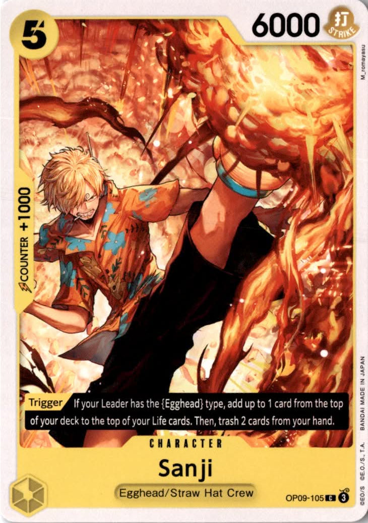 Sanji #OP09-105 - Emperors in the New World - One Piece Card Game - Common - Near Mint