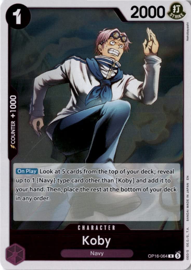Koby #OP16-064 - The Time of Battle - One Piece Card Game - Rare - Near Mint