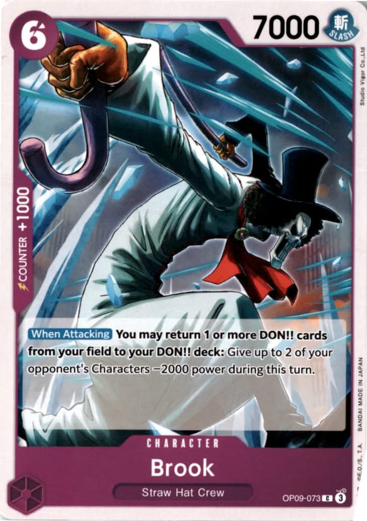 Brook #OP09-073 - Emperors in the New World - One Piece Card Game - Common - Near Mint