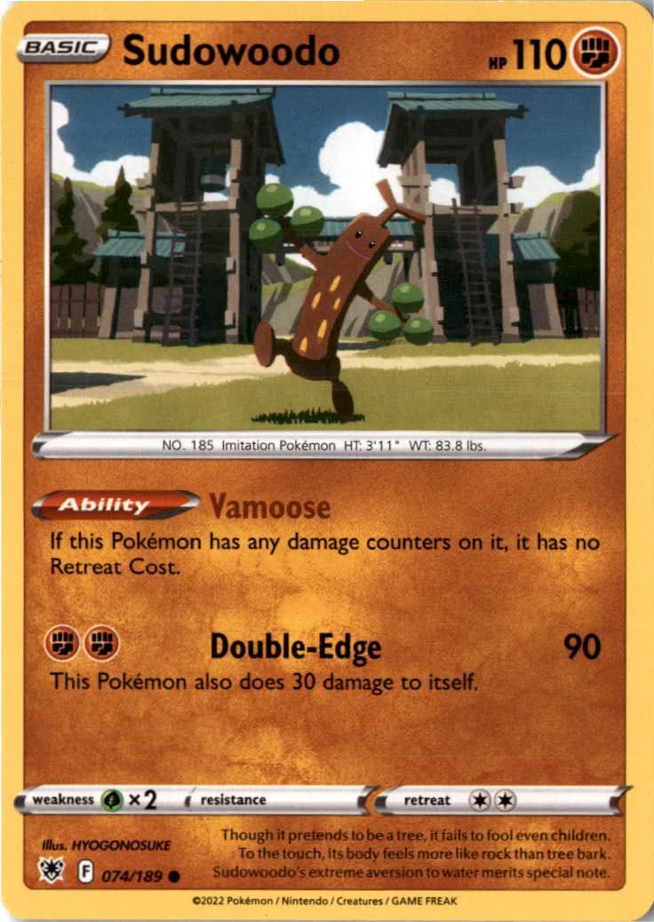 Sudowoodo #074/189 - Astral Radiance - Pokemon - Common - Near Mint