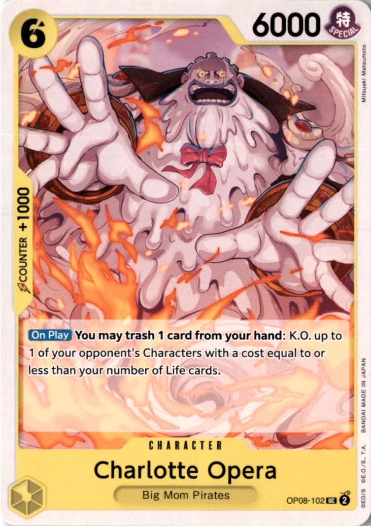 Charlotte Opera #OP08-102 - Two Legends - One Piece Card Game - Uncommon - Near Mint
