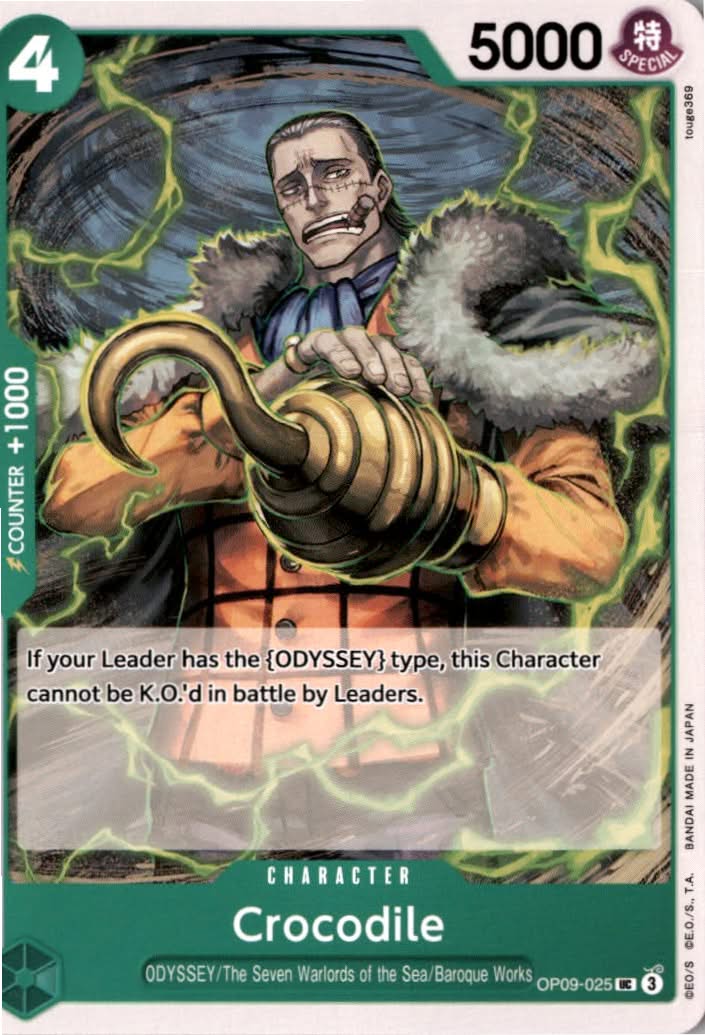 Crocodile #OP09-025 - Emperors in the New World - One Piece Card Game - Uncommon - Near Mint
