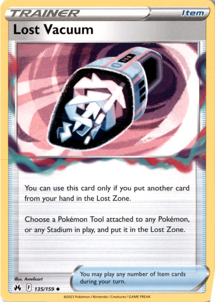 Lost Vacuum #135/159 - Crown Zenith - Pokemon - Uncommon - Near Mint