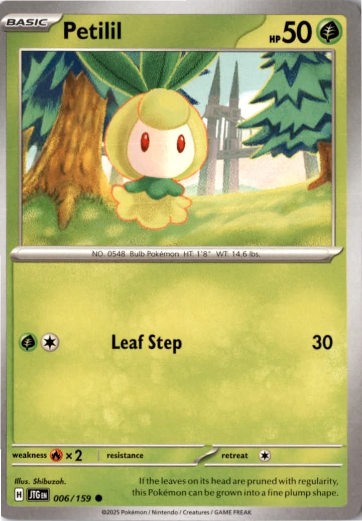Petilil #006/159 - Journey Together - Pokemon - Common - Near Mint