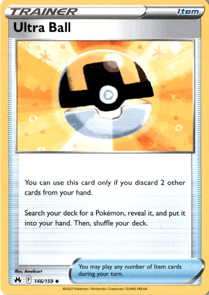 Ultra Ball #146/159 - Crown Zenith - Pokemon - Uncommon - Near Mint