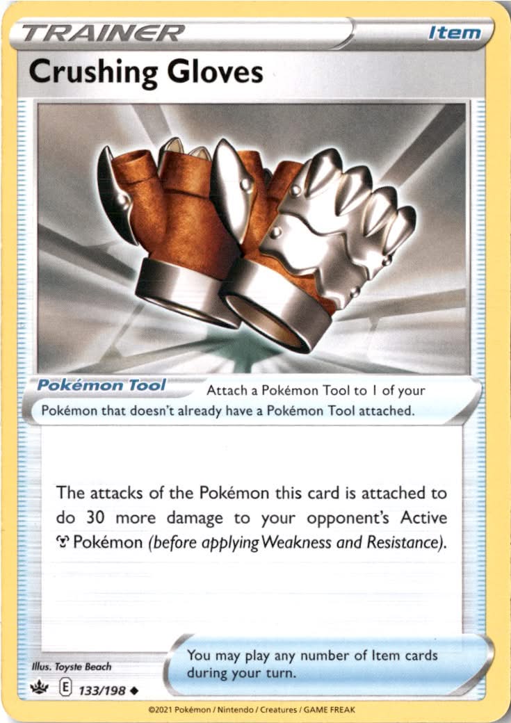 Crushing Gloves #133/198 - Chilling Reign - Pokemon - Uncommon - Near Mint