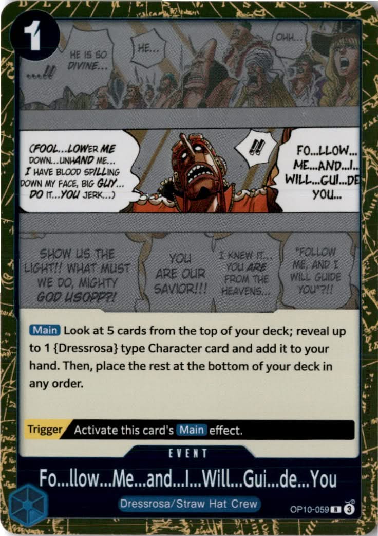 Fo...llow...Me...and...I...Will...Gui...de...You #OP10-059 - Royal Blood - One Piece Card Game - Rare - Near Mint