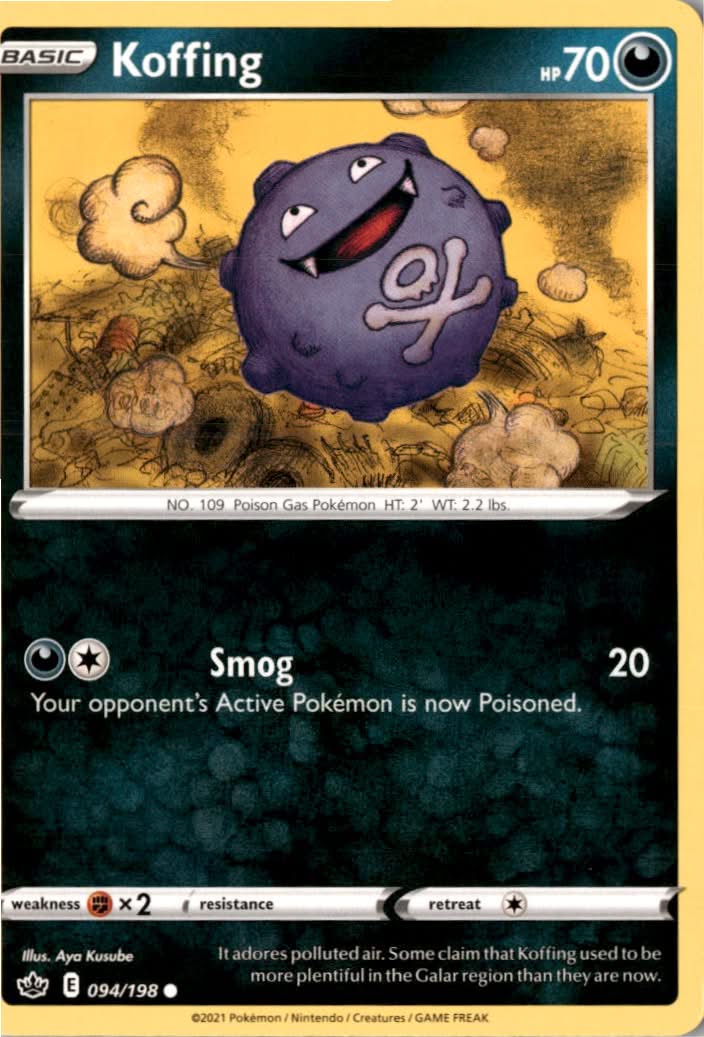 Koffing #94/198 - Chilling Reign - Pokemon - Common - Near Mint