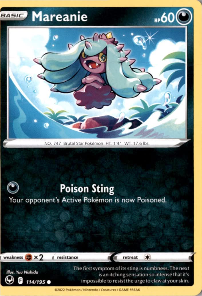 Mareanie #114/195 - Silver Tempest - Pokemon - Common - Near Mint