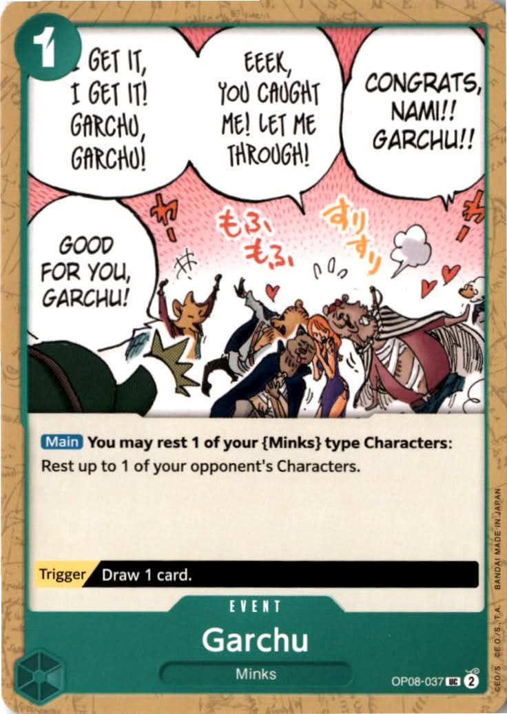 Garchu #OP08-037 - Two Legends - One Piece Card Game - Uncommon - Near Mint