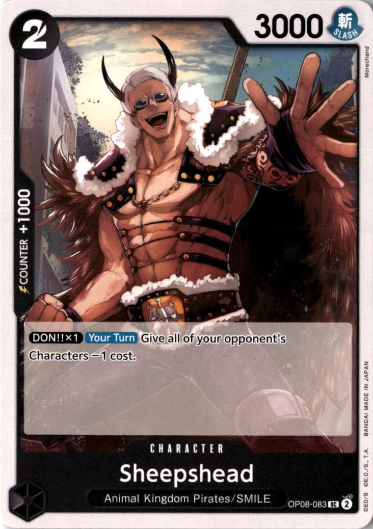 Sheepshead #OP08-083 - Two Legends - One Piece Card Game - Uncommon - Near Mint