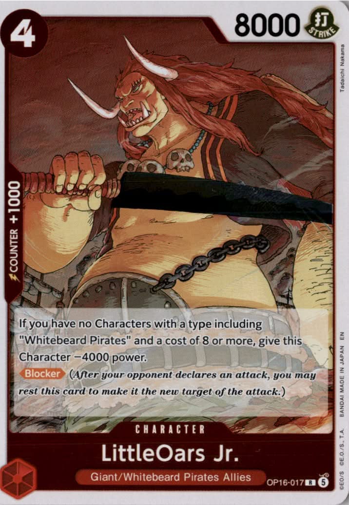LittleOars Jr. #OP16-017 - The Time of Battle - One Piece Card Game - Rare - Near Mint