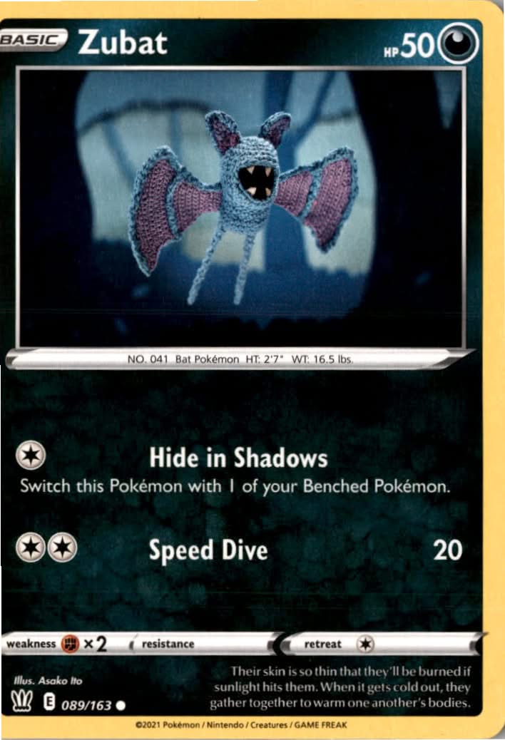 Zubat #89/163 - Battle Styles - Pokemon - Common - Near Mint