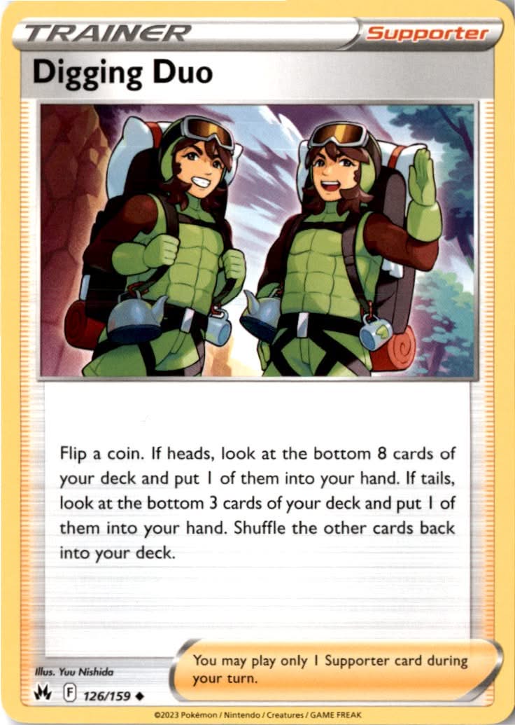 Digging Duo #126/159 - Crown Zenith - Pokemon - Uncommon - Near Mint