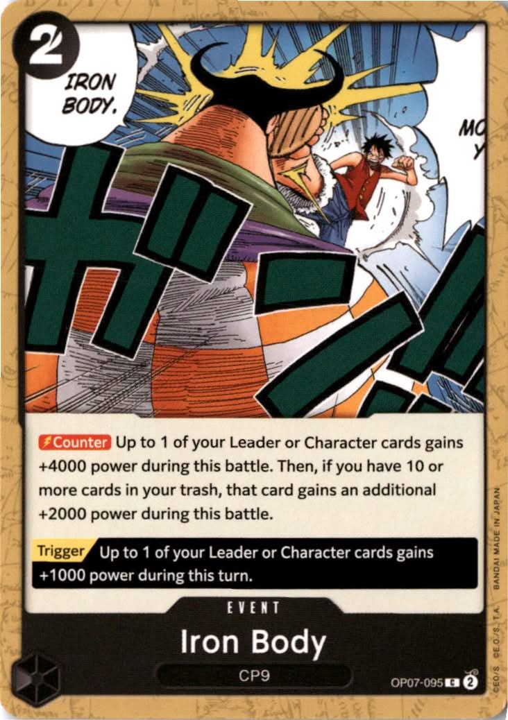 Iron Body #OP07-095 - 500 Years in the Future - One Piece Card Game - Common - Near Mint