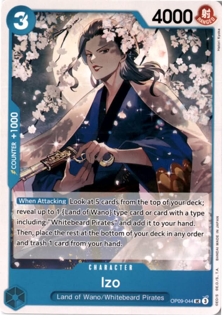 Izo #OP09-044 - Emperors in the New World - One Piece Card Game - Uncommon - Near Mint
