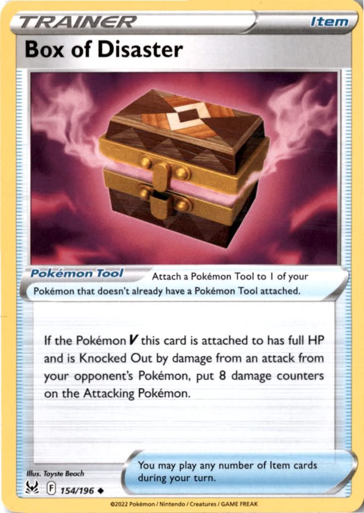 Box of Disaster #154/196 - Lost Origin - Pokemon - Uncommon - Near Mint