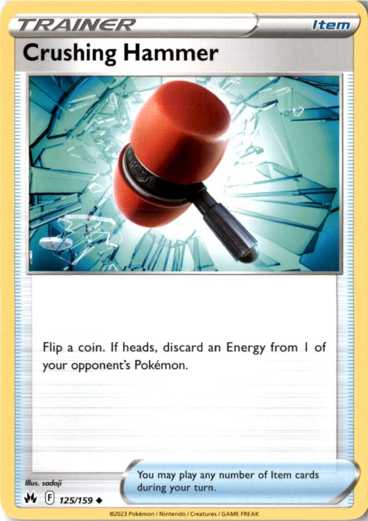 Crushing Hammer #125/159 - Crown Zenith - Pokemon - Uncommon - Near Mint
