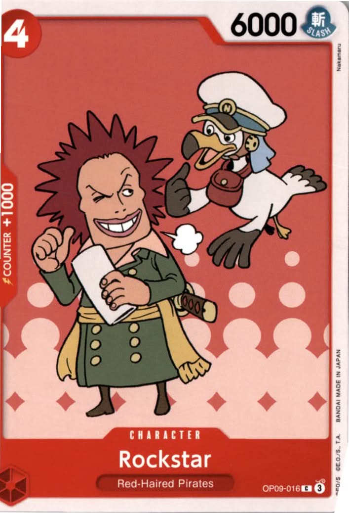 Rockstar #OP09-016 - Emperors in the New World - One Piece Card Game - Common - Near Mint