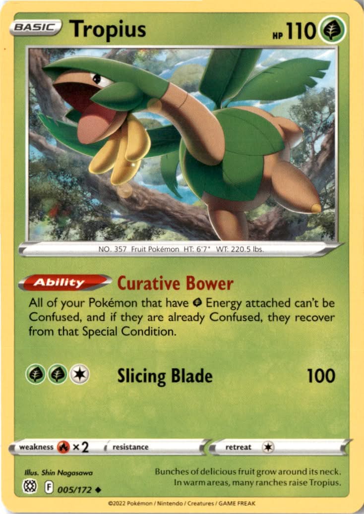 Tropius #005/172 - Brilliant Stars - Pokemon - Uncommon - Near Mint