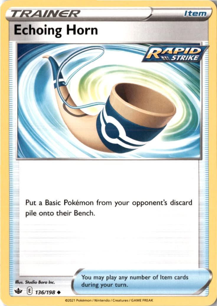 Echoing Horn #136/198 - Chilling Reign - Pokemon - Uncommon - Near Mint