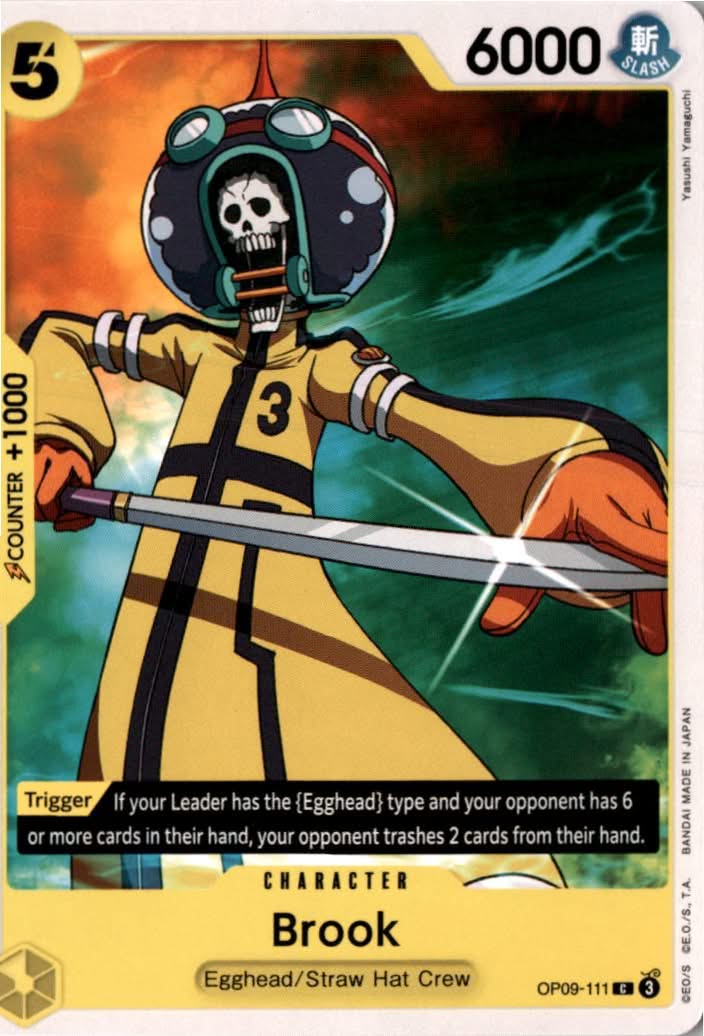 Brook #OP09-111 - Emperors in the New World - One Piece Card Game - Common - Near Mint