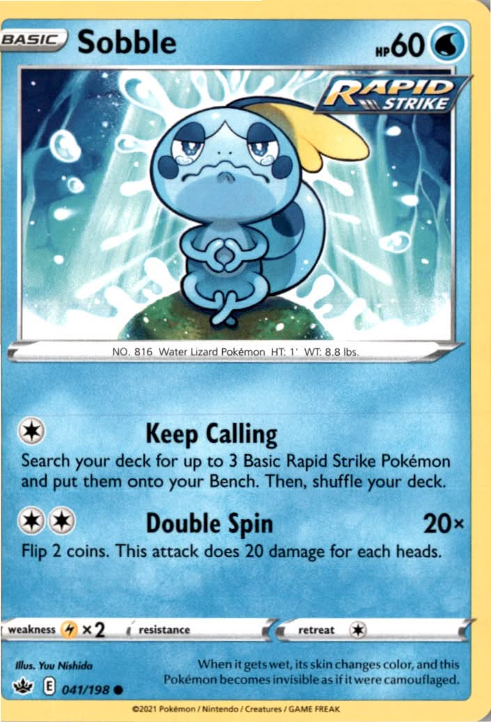 Sobble #41/198 - Chilling Reign - Pokemon - Common - Near Mint