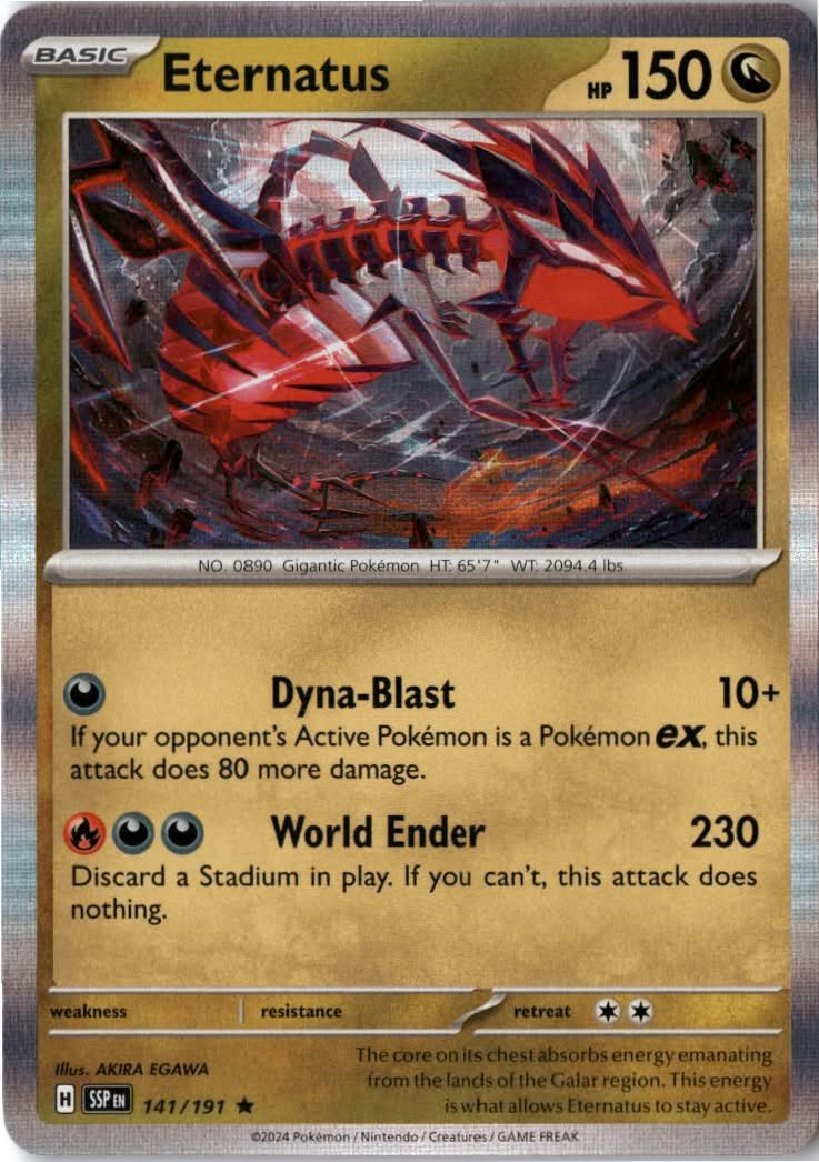 Eternatus #141/191 - Surging Sparks - Pokemon - Rare - Near Mint