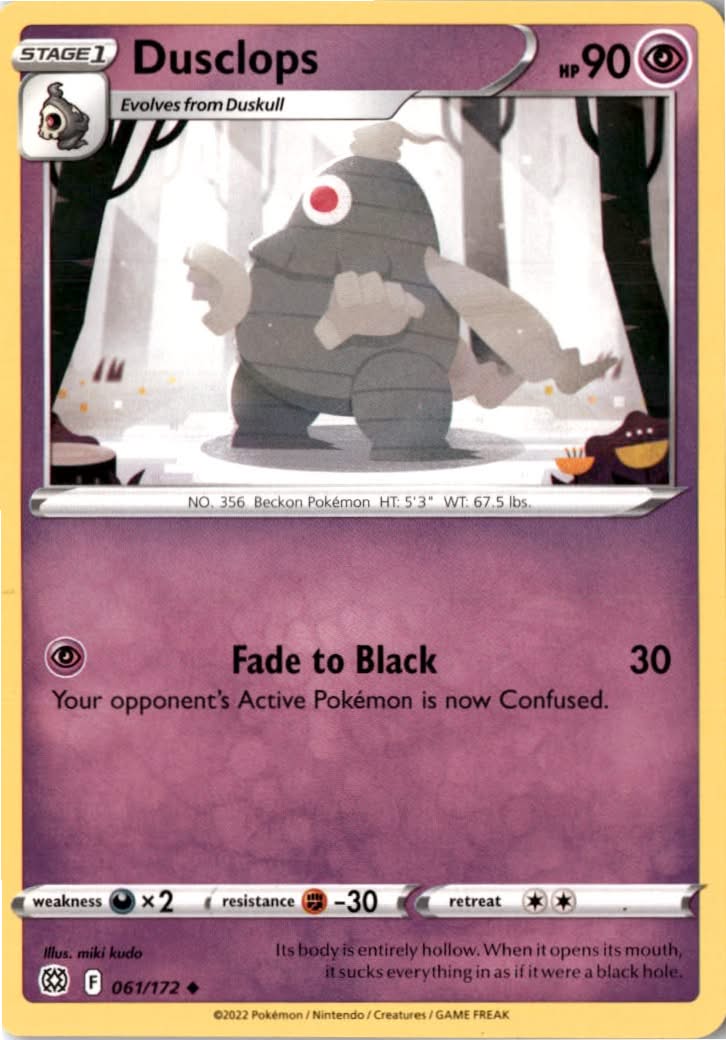 Dusclops #061/172 - Brilliant Stars - Pokemon - Uncommon - Near Mint