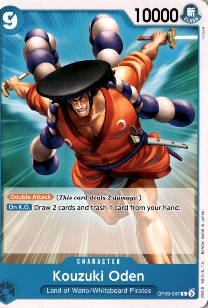 Kouzuki Oden #OP09-047 - Emperors in the New World - One Piece Card Game - Common - Near Mint
