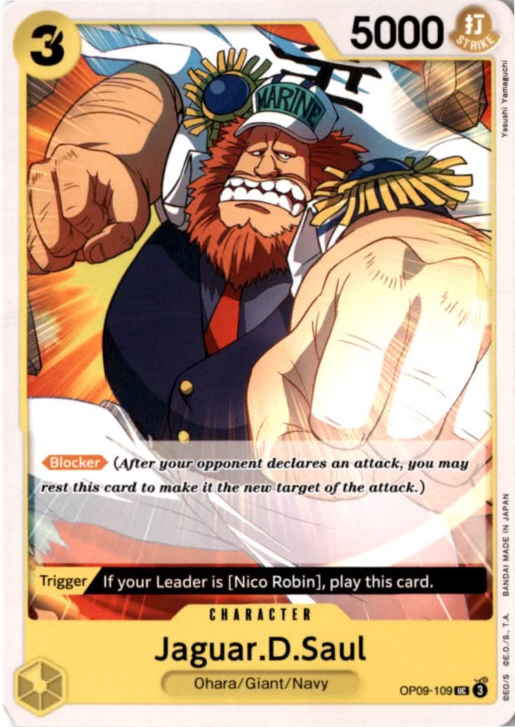 Jaguar.D.Saul #OP09-109 - Emperors in the New World - One Piece Card Game - Uncommon - Near Mint