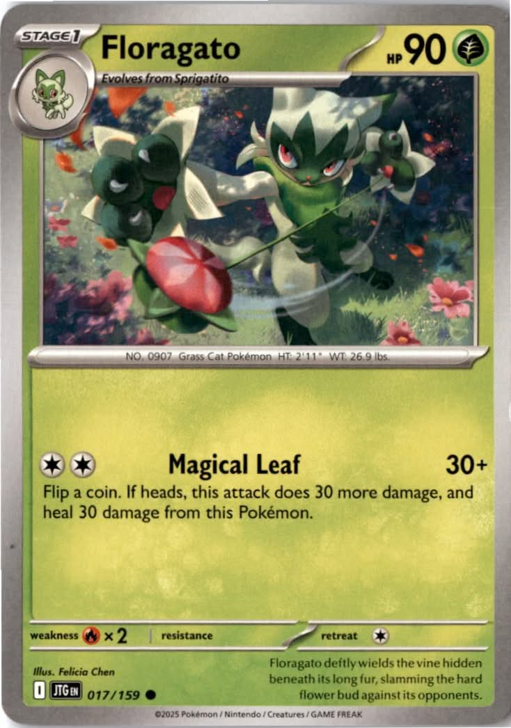 Floragato #017/159 - Journey Together - Pokemon - Common - Near Mint