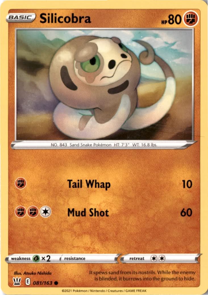 Silicobra #81/163 - Battle Styles - Pokemon - Common - Near Mint