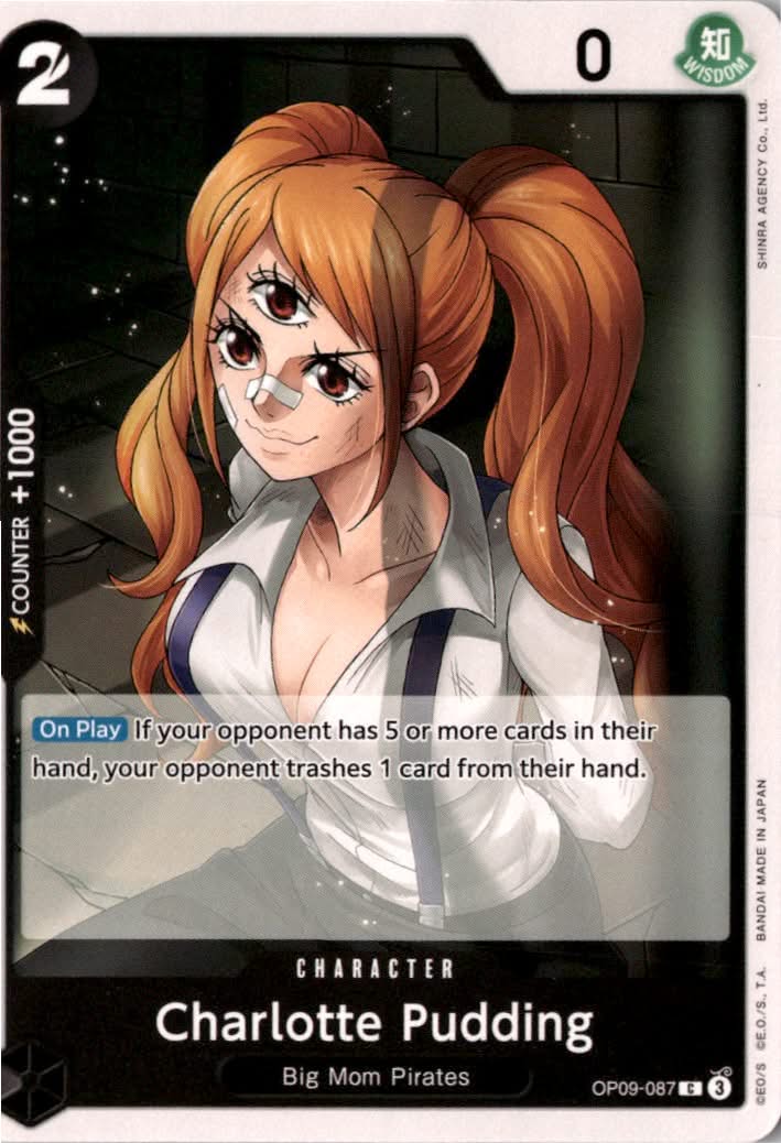 Charlotte Pudding #OP09-087 - Emperors in the New World - One Piece Card Game - Common - Near Mint