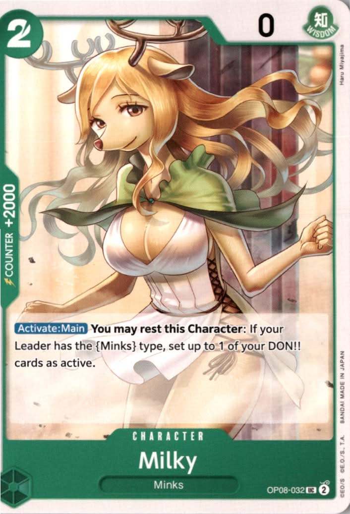 Milky #OP08-032 - Two Legends - One Piece Card Game - Uncommon - Near Mint