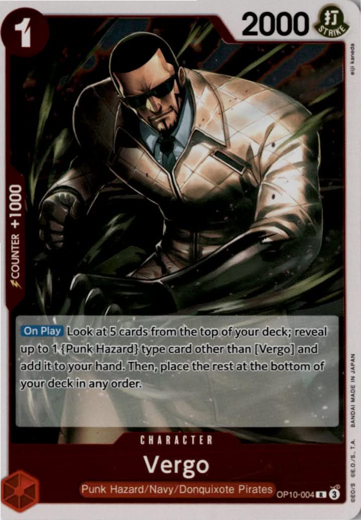 Vergo #OP10-004 - Royal Blood - One Piece Card Game - Rare - Near Mint