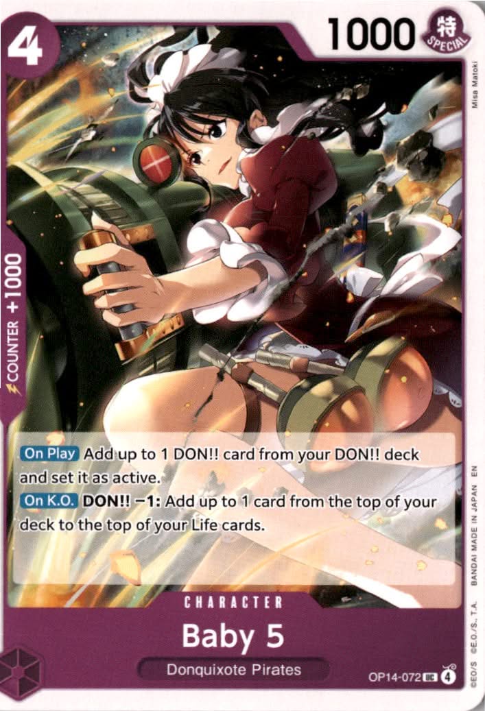 Baby 5 #OP14-072 - The Azure Sea's Seven - One Piece Card Game - Uncommon - Near Mint