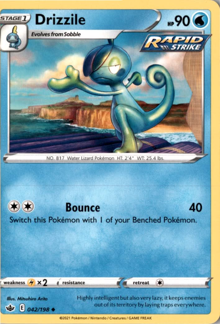 Drizzile #42/198 - Chilling Reign - Pokemon - Uncommon - Near Mint