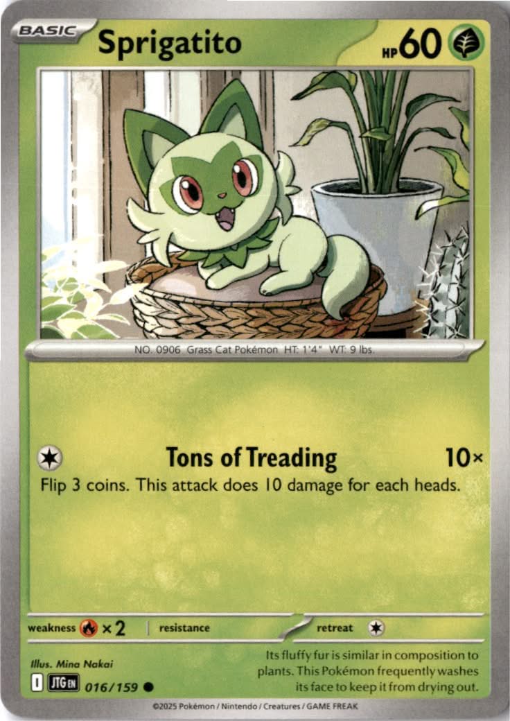 Sprigatito #016/159 - Journey Together - Pokemon - Common - Near Mint
