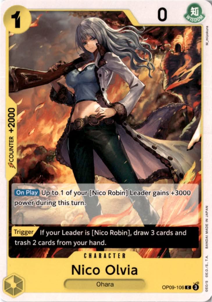 Nico Olvia #OP09-106 - Emperors in the New World - One Piece Card Game - Common - Near Mint