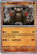 Terrakion #054/86 - White Flare - Pokemon - Rare - Near Mint