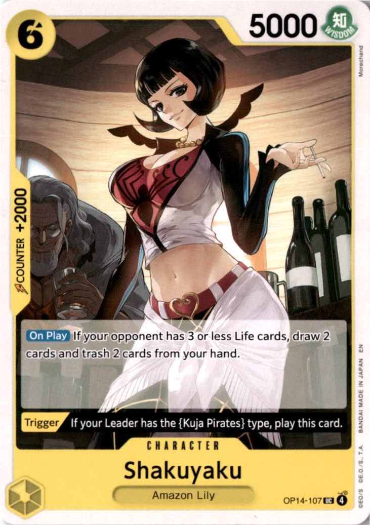 Shakuyaku #OP14-107 - The Azure Sea's Seven - One Piece Card Game - Uncommon - Near Mint