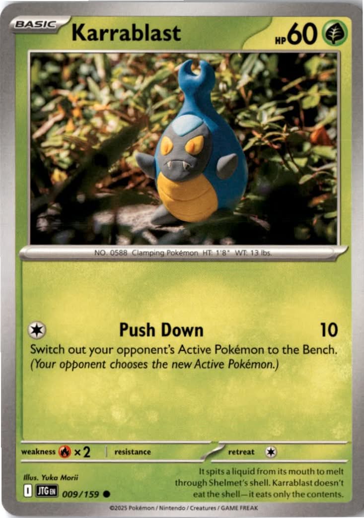 Karrablast #009/159 - Journey Together - Pokemon - Common - Near Mint