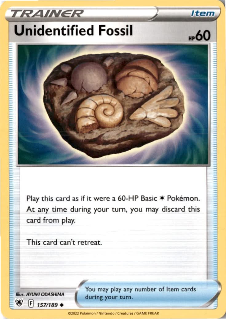 Unidentified Fossil #157/189 - Astral Radiance - Pokemon - Uncommon - Near Mint
