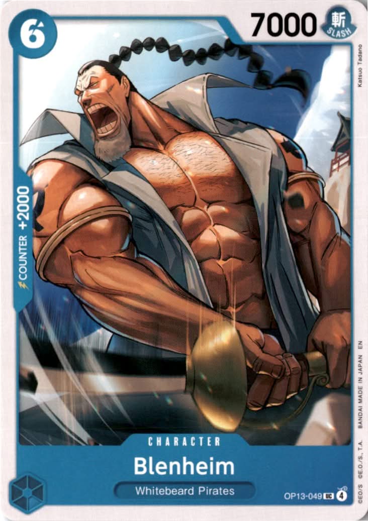 Blenheim #OP13-049 - Carrying On His Will - One Piece Card Game - Uncommon - Near Mint