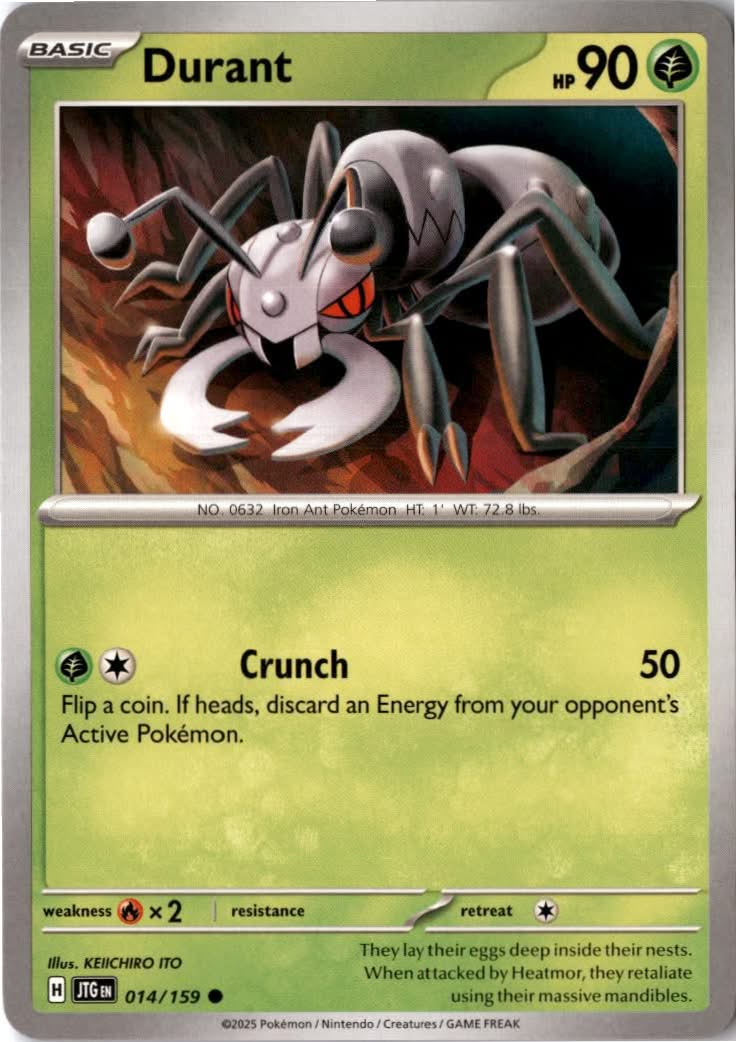 Durant #014/159 - Journey Together - Pokemon - Common - Near Mint