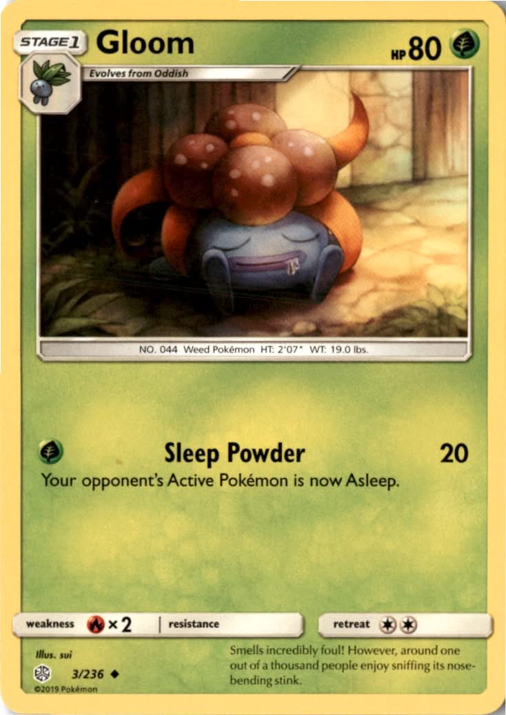 Gloom #3/236 - Cosmic Eclipse - Pokemon - Uncommon - Near Mint